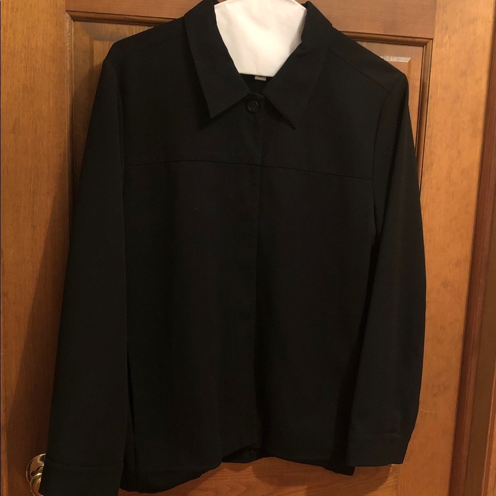 Talbots Petite Stretch Black Jacket